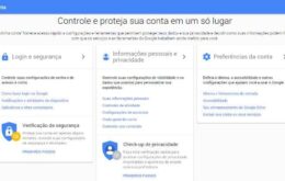 Portal do Google para gerenciar dados pessoais completa um ano e traz novidades