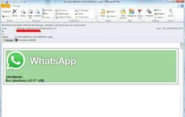 Vírus se disfarça de e-mail do WhatsApp para infectar usuários