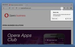 Navegador Opera ganha ferramenta nativa que bloqueia publicidade