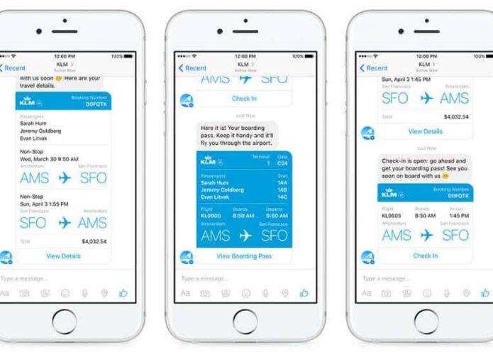 Facebook Messenger lança atendente virtual em parceria com linha aérea