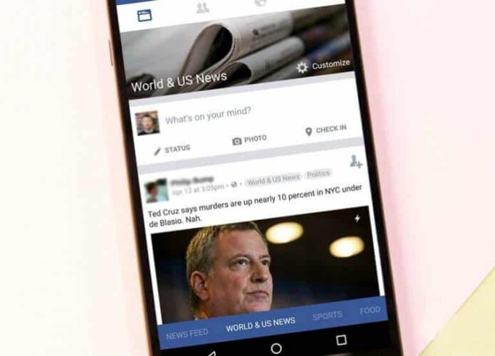 Facebook testa feeds de notícias múltiplos com assuntos específicos