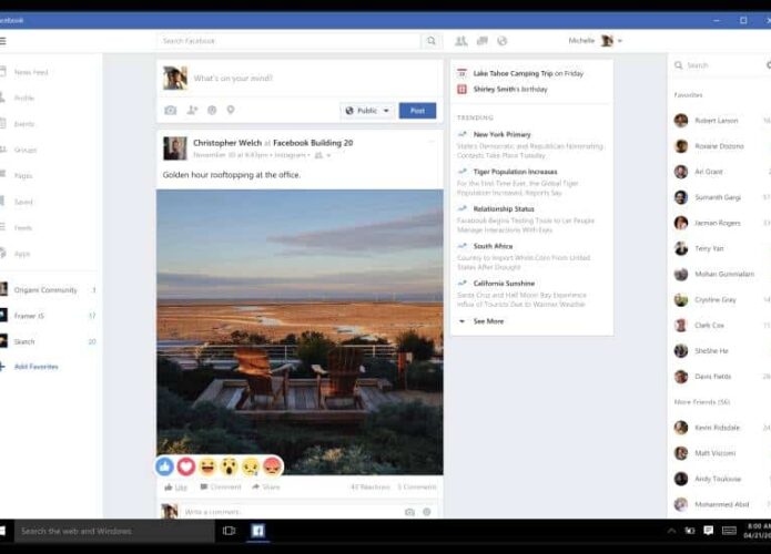 Windows 10 ganha aplicativos completos do Facebook, Messenger e Instagram