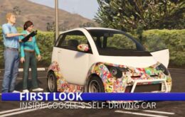 Carro autônomo do Google vai parar dentro do GTA 5