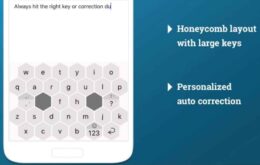 App de teclado hexagonal promete digitação até 70% mais rápida