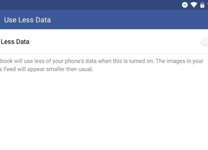 Facebook testa função para reduzir consumo de dados do aplicativo