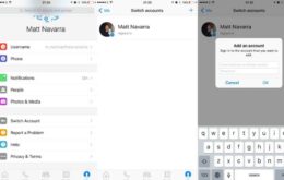 Facebook passa a permitir uso de múltiplas contas em seus apps para iOS