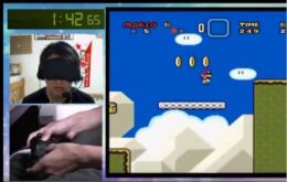 Jogador termina Super Mario World em 17 minutos com os olhos vendados