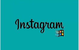 Como seria uma versão do Instagram para Windows 95?