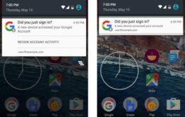 Google vai reforçar a segurança dos usuários com notificações pelo smartphone