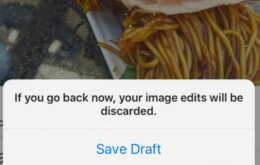 Após atualização, Instagram agora permite salvar rascunhos de posts