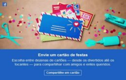 Já é possível enviar cartões de Natal pelo Facebook