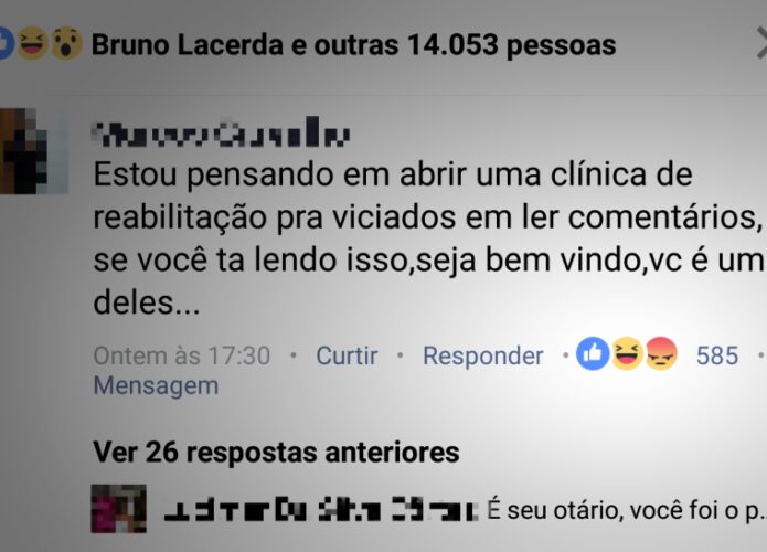 Facebook coloca reações também nos comentários de posts