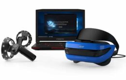 Microsoft lança aparelhos e controles para realidade virtual