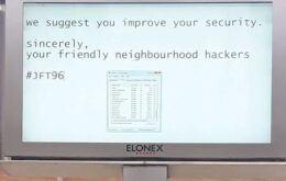 Hackers ‘amigáveis’ invadem outdoor de shopping e deixam mensagem simpática