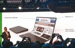 Lenovo apresenta conceito insano de notebook flexível com tela dobrável