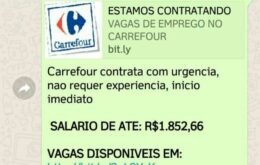 Cuidado: novo golpe no WhatsApp promete falso emprego no Carrefour