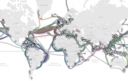 Mapa interativo mostra todos os cabos submarinos que formam a internet