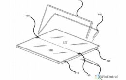 Patente da Microsoft detalha display dobrável