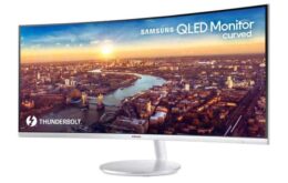 Novo monitor da Samsung tem tela QLED curva e porta Thunderbolt 3