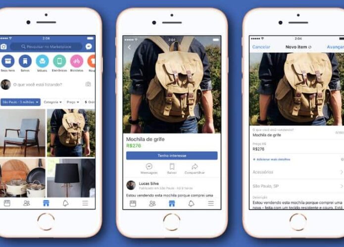 Facebook lança Marketplace no Brasil para facilitar compras e vendas