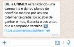 Novo golpe no WhatsApp promete um ano de plano de saúde gratuito; entenda