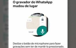 WhatsApp remove antigo gravador de mensagens de voz do aplicativo do Android