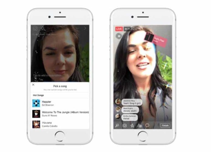 Facebook lança função ‘karaokê’ para vídeos ao vivo