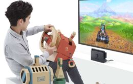 Novo pacote do Nintendo Labo permite criar volantes de papelão