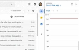 Nova barra lateral do Gmail vai aparecer em outros apps do Google