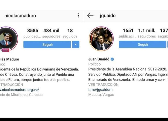 Perfil de Nicolás Maduro no Instagram nunca teve o selo de verificado, afirma Facebook