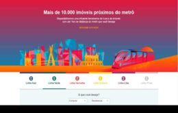 Buscador online usa mapa do metrô para encontrar imóveis