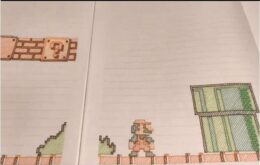 Artista recria primeira fase de Super Mario com tudo desenhado à mão. Confira o vídeo!