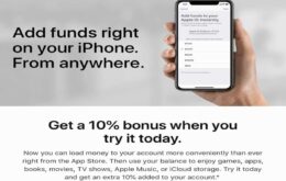 Apple está dando bônus para quem adicionar crédito na conta da App Store