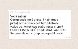 ‘Código secreto’ permite ver membros de grupos no WhatsApp? Quase isso