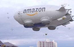 Dirigível da Amazon que entrega com drones não é real, mas vídeo impressiona