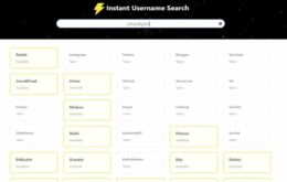 Instant Username Search: consulte a disponibilidade de nomes de usuário em mais de 100 sites e redes sociais