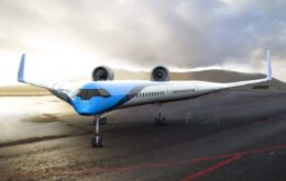 Novo modelo de avião com assentos na asa