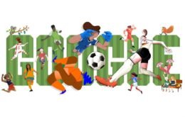 Copa do Mundo de futebol feminino é tema do Doodle do Google