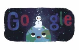 Doodle do Google celebra a chegada do inverno