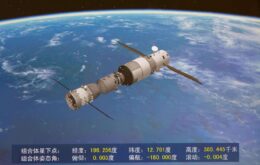 Estação espacial chinesa de 8 toneladas vai cair hoje no mar