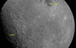 Índia mostra primeira foto da Lua feita pela sonda Chandrayaan-2