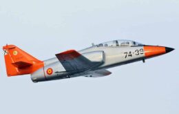 Vídeo registra queda de caça da Força Aérea da Espanha