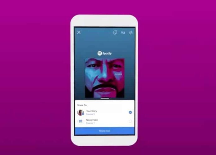 Spotify agora permite compartilhar músicas pelo Facebook Stories