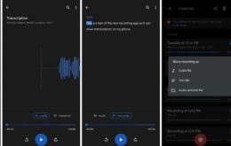 Novo app Google Recorder do Pixel 4 grava, transcreve e pesquisa áudio
