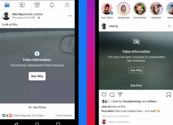 Facebook e Instagram vão identificar fake news