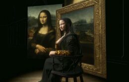 Monalisa em 3D no Louvre, de Paris