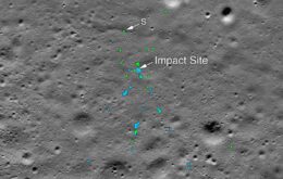 Nasa encontra os restos da sonda que colidiu contra a superfície lunar