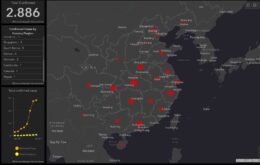 Mapa interativo monitora casos de coronavírus em tempo real