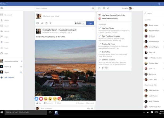 Aplicativo do Facebook para Windows 10 vai ser encerrado este mês