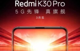 Redmi K30 Pro chega no próximo mês com câmera pop-up